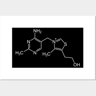 Vitamin B1 Thiamine C12H17N4OS Posters and Art